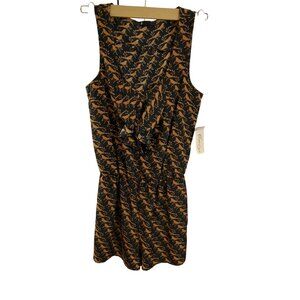 NWT XSCI Black and Brown Summer Jumpsuit  - Size:  Small